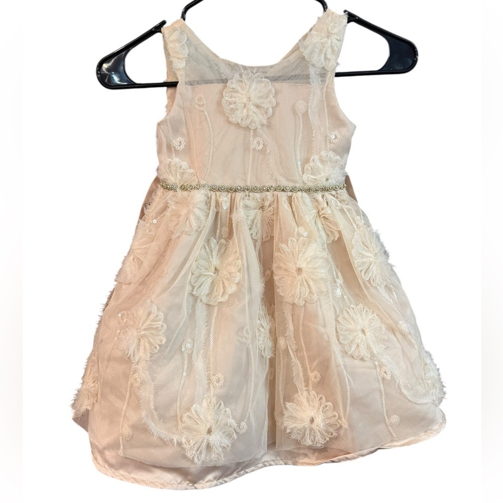Kensie Girl Ivory Floral Formal Dress